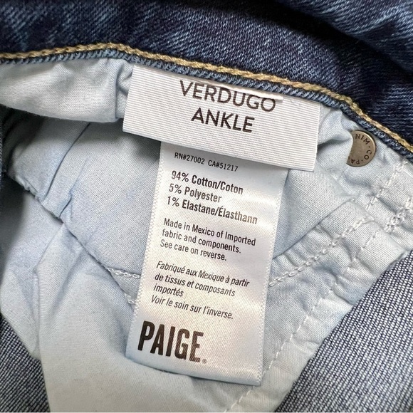 PAIGE Plus Verdugo Ultra Skinny Ankle Jeans Dark washed women’s size 32 - Picture 11 of 11